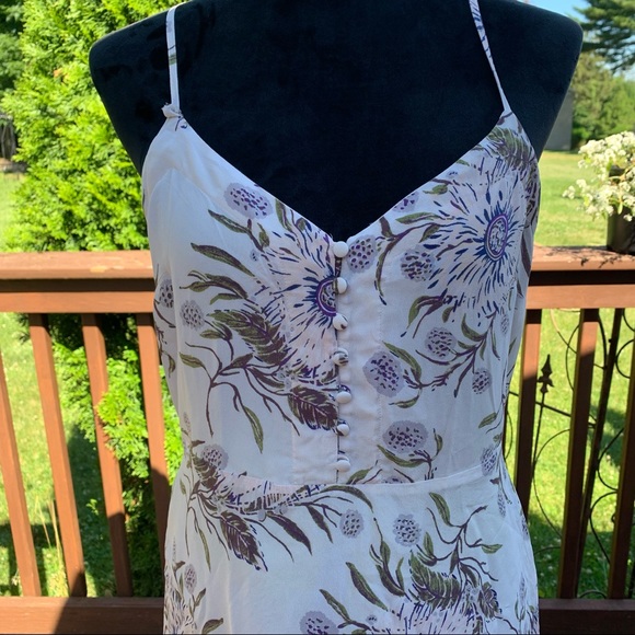 Madewell Ivory Floral Silk Slipdress - Picture 3 of 6